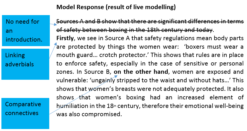 Connectives to summarise