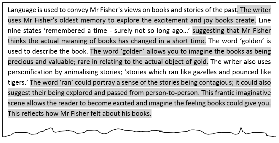 Analytical writing GCSE